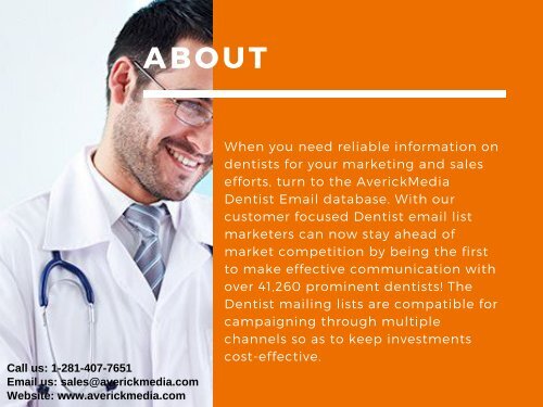 Dentist Email database