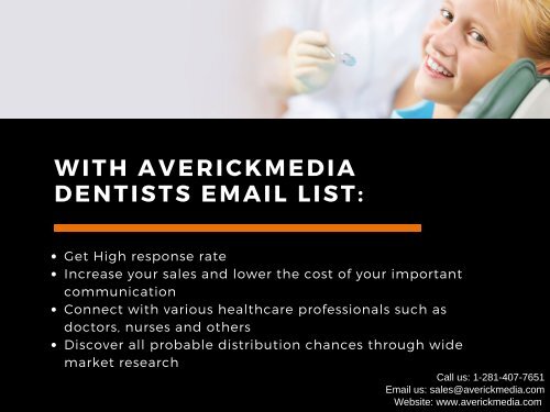 Dentist Email database