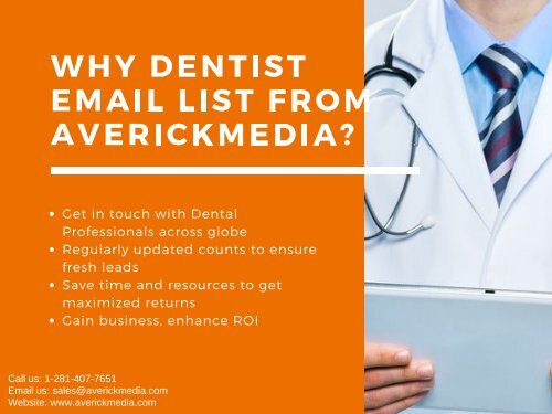 Dentist Email database