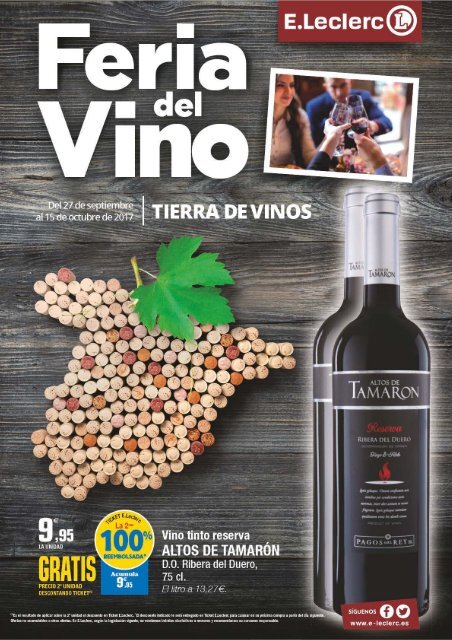 E.Leclerc VITORIA Feria del Vino del 27 de Septiembre al 15 de Octubre 2017