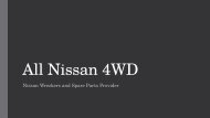 Nissan Navara Parts - All Nissan 4WD