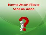 How to Attach Files to Send on Yahoo