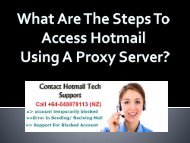 What Are The Steps To Access Hotmail Using A Proxy Server?  