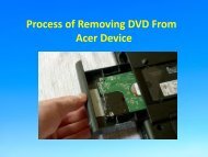 Process of Removing DVD From Acer Device