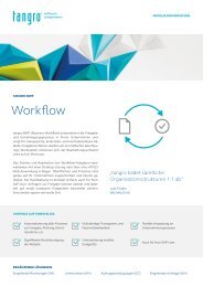 tangro Business Workflow (elektronischer Workflow)