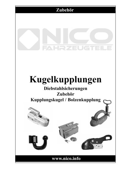 Teilehandbuch Nico Fahrzeugteile GmbH