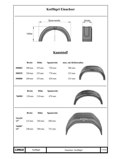 Teilehandbuch Nico Fahrzeugteile GmbH