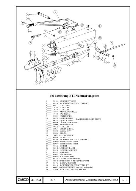 Teilehandbuch Nico Fahrzeugteile GmbH