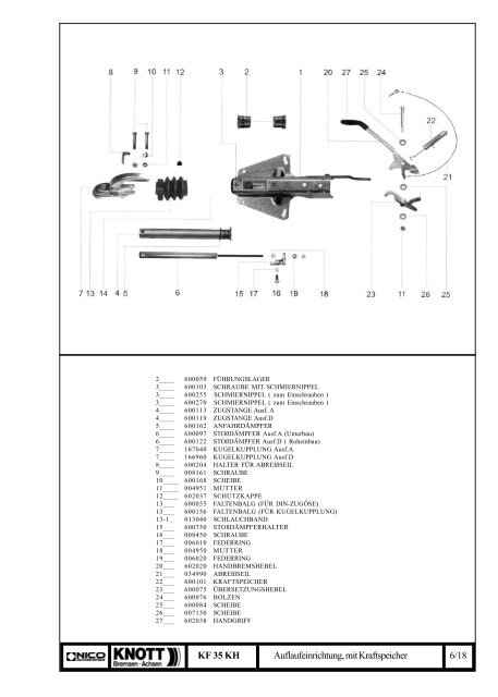 Teilehandbuch Nico Fahrzeugteile GmbH