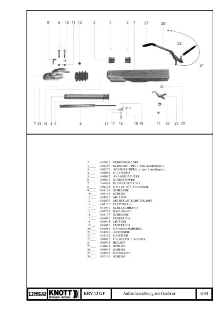 Teilehandbuch Nico Fahrzeugteile GmbH