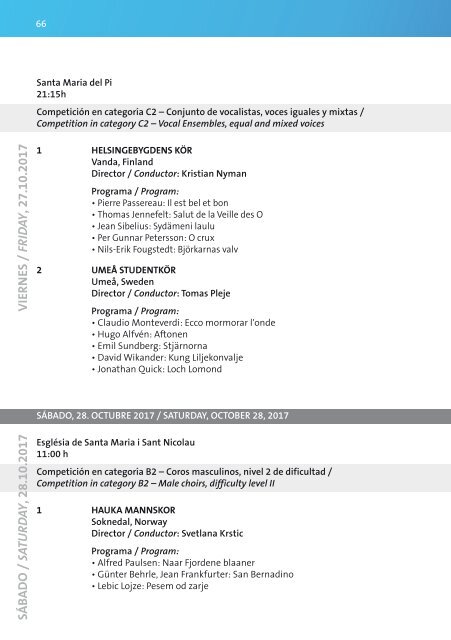 Calella 2017 - Program Book