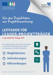 Leitfaden für LEADER-Projektträger 2017