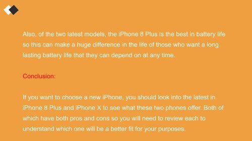 iPhone X vs. iPhone 8 Plus