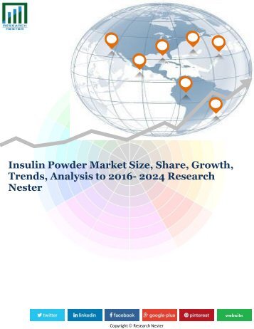 Insulin Powder Market Size, Share, Growth, Trends, Analysis to 2016- 2024 Research Nester