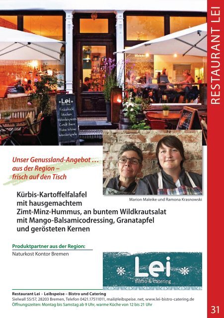 Gastronomie-Tage in Bremen 2017_Broschüre