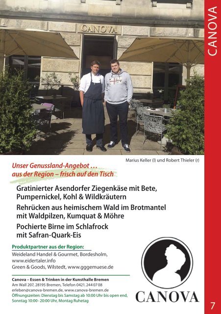 Gastronomie-Tage in Bremen 2017_Broschüre