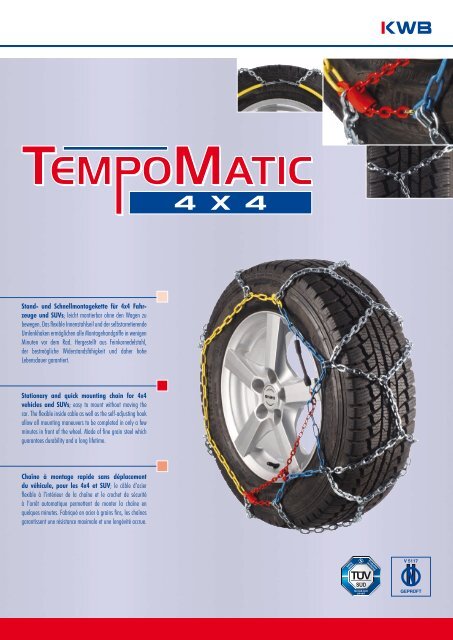 KWB Schneeketten SUV, VAN, TM4x4, 2017
