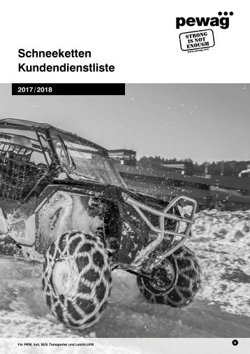 PEWAG Schneeketten Kaufhilfe 2017-18