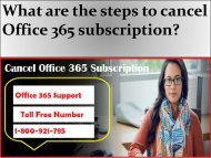 What are the steps to cancel Office 365 subscription?