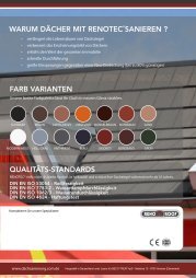 RENOTEC® Dachbeschichtungen + proPERLA@ Fassadenfarben