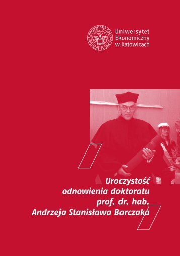 Książka_Odnowienie doktoratu_prof. A.S. Barczak