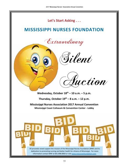 2017 Mississippi Nurses Association Annual Convention Yearbook 