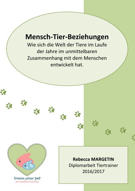 Mensch-Tier-Beziehungen_Diplomarbeit Tiertrainer_Rebecca Margetin