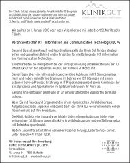 Verantwortliche(r) ICT Klinik Gut