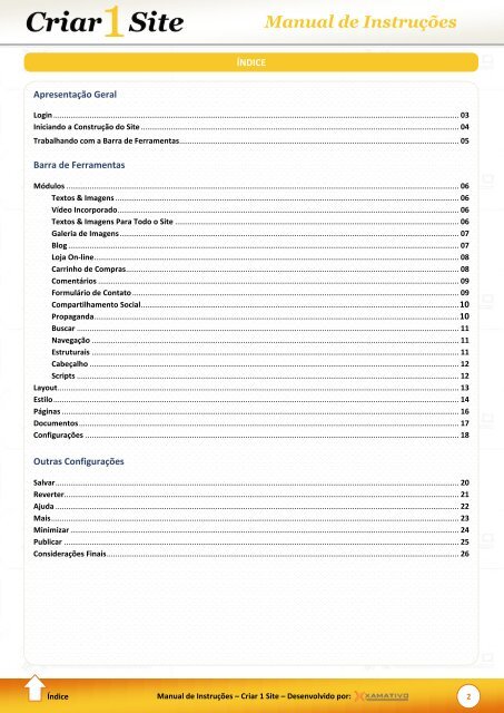 Manual Construtor