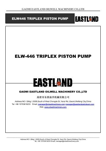 ElW-446-440-Triplex-Piston-Pump