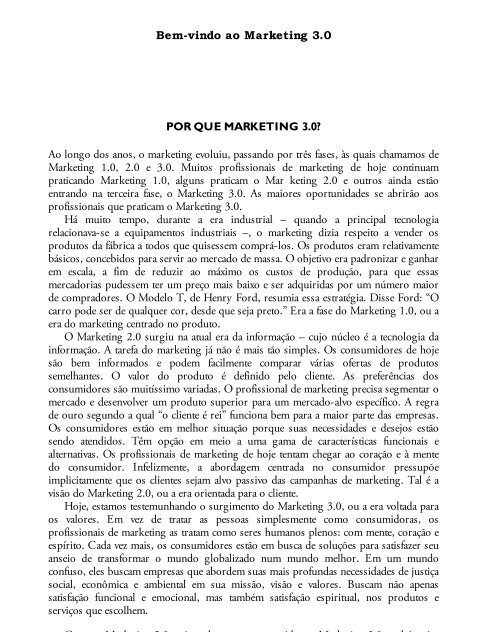Marketing 3.0 - Phillip Kotler 