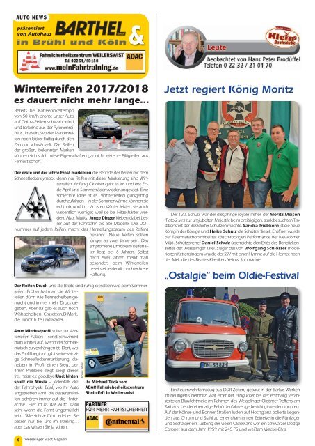 Wesselinger Stadt Magazin September 2017