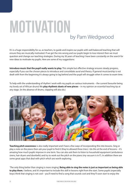 Motivation by Pam Wedgwood