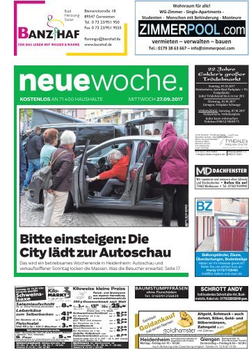 27.09.2017 Neue Woche