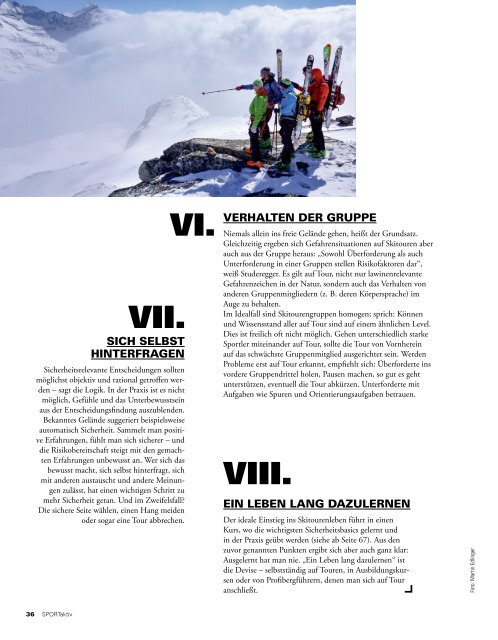 SPORTaktiv Skitourenguide 2017