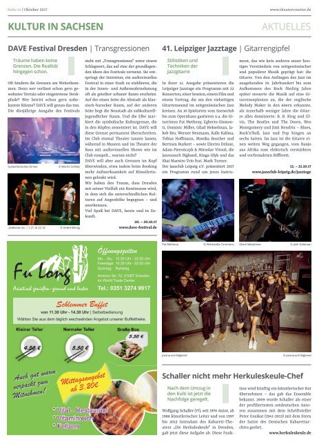 TheaterCourier Oktober 2017