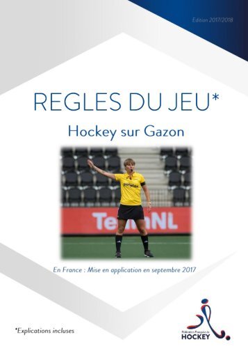 GAZON RÈGLES JEU EDITION 2017 2018 FFH 