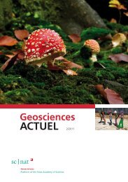 ACTUEL 2/2011 - Platform Geosciences - SCNAT