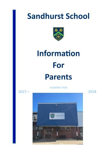 New Parent Information booklet 2017-18
