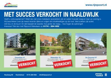 Met succes verkocht in Naaldwijk, door Rijnpoort Makelaars 