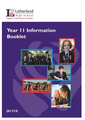 LHS Year 11 Information Booklet 2017-18