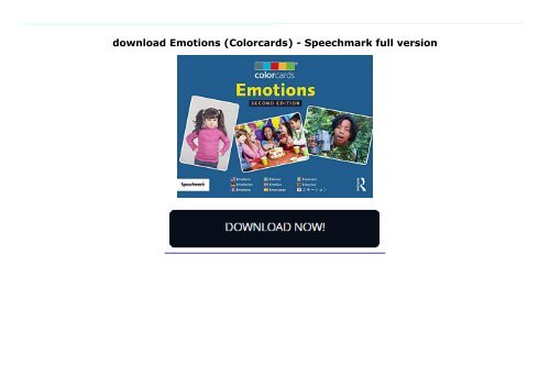 Emotions-Colorcards