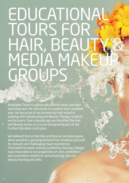 Hair, Beauty &amp;amp; Media Makeup Brochure 2017 by Adaptable Travel