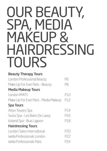 Hair, Beauty &amp;amp; Media Makeup Brochure 2017 by Adaptable Travel