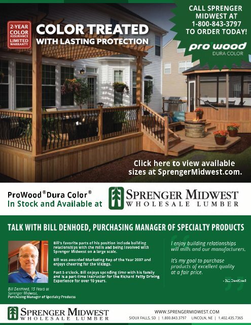 October Dimensions Newsletter from Sprenger Midwest