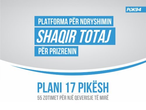 Shqir Totaj - Platforma per ndryshim