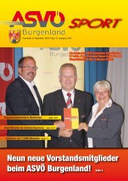 Neun neue Vorstandsmitglieder beim ASVÃ– Burgenland! Seite 3