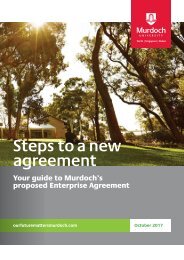 Murdoch University | Your guide to our Proposed Agreement
