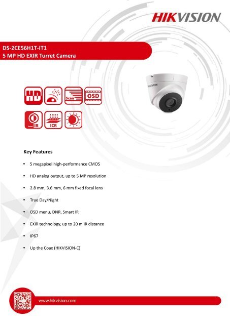 DS-2CE56H1T-IT1(2.8mm)