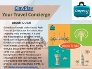 holiday packages for dubai